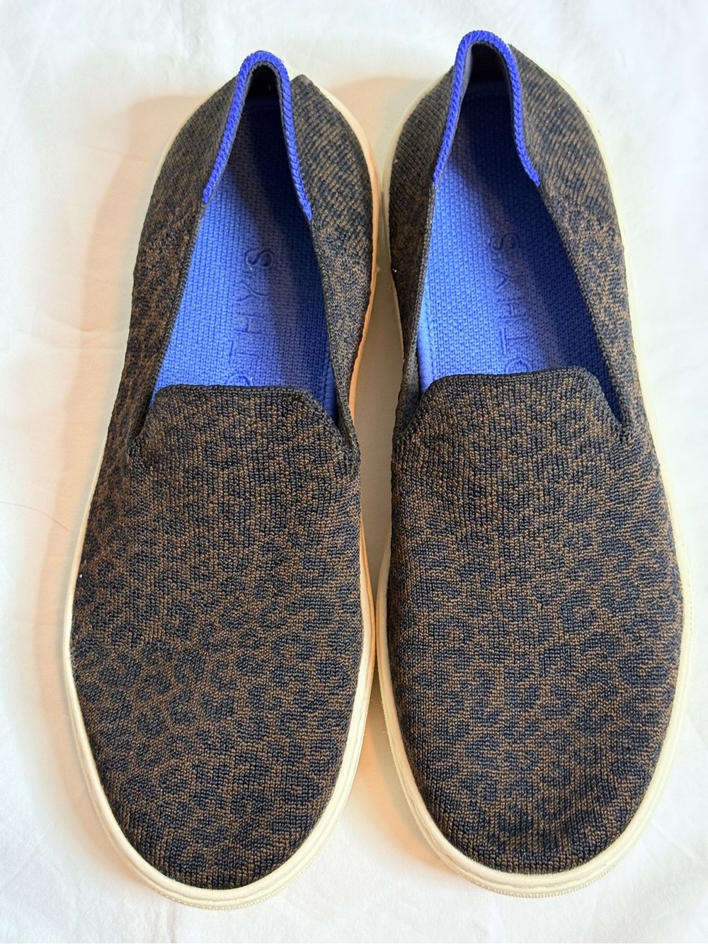Rothy's The Slip-On Sneaker Espresso Spot Size 7 Leopard Print Retired